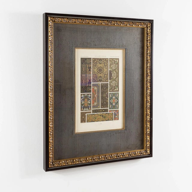 French Style Tapestry Framed Lithograph This print measures: 21 wide x 2 deep x 26 inches high We take our photos in a...