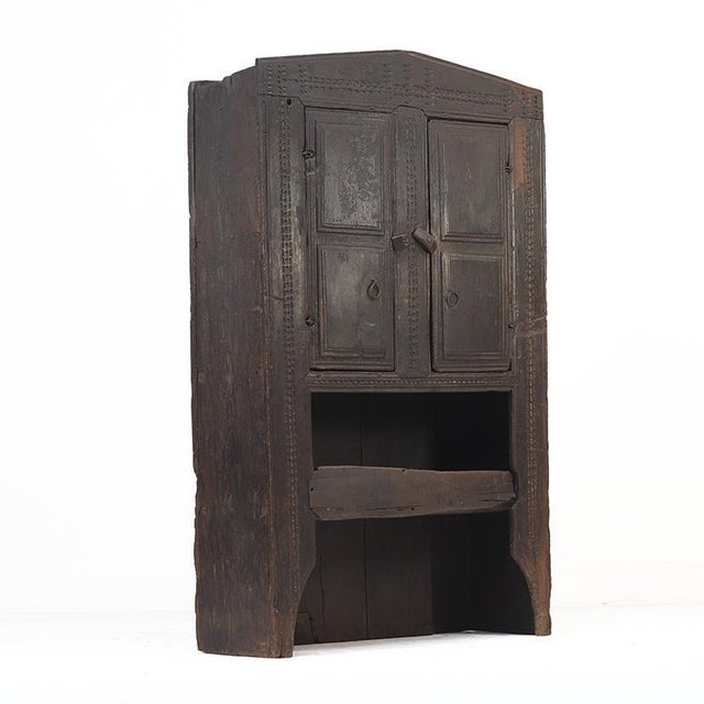 Antique Rustic Farmhouse Spanish Oak Cabinet, 1600s For Sale - Image 18 of 18