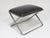 Ward Bennett Ward Bennett Scissor Chair Ottoman/Stool For Sale - Image 4 of 10