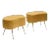 Vintage Italian Modernist Gold Stools For Sale