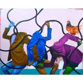 Akugbe . Large Wall Painting by Barnabas Macaulay (2026) Acrylic on Canvas- 21st Century, Contemporary Art, Africa, Figurative, Surrealism, 2026 For Sale