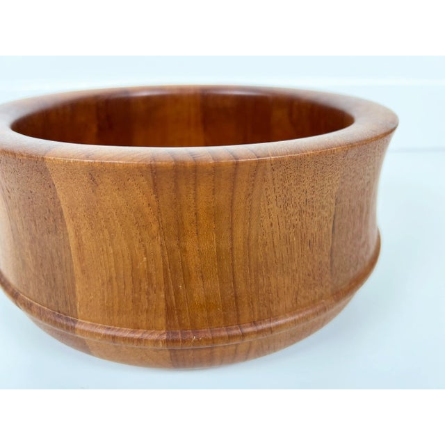 Large Danish Teak Bowl by Richard Nissen For Sale - Image 10 of 11