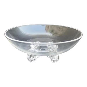 Steuben Low Footed Crystal Bowl McM'
