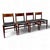 Scandinavian Teak Chairs, Set of 4 For Sale