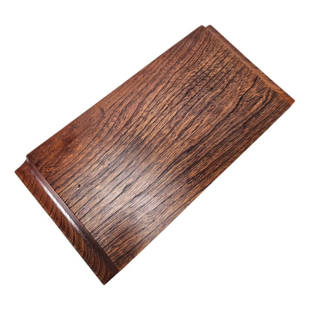 Japanese Suriurushi Lacquered Wood Tray and Cups Set, Hand Carved Modernist Design 13.5" For Sale - Image 9 of 12