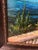 Mid 20th Century Mid 20th Century Signed Original Oil Painting 29.5"x41" Mediterranean Coast For Sale - Image 5 of 9