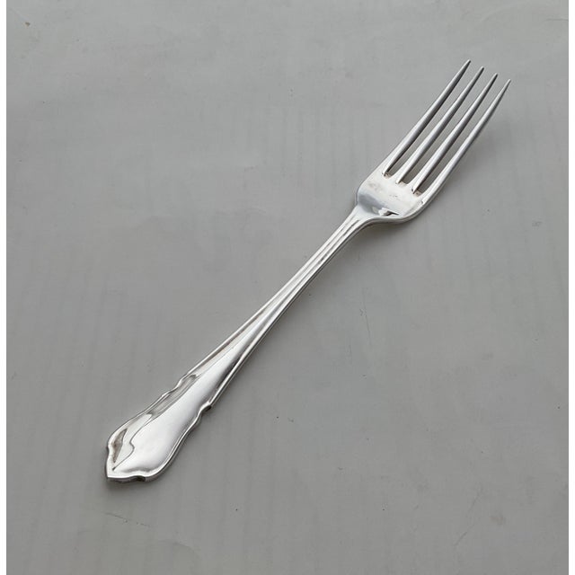 New 1980s Dessert Spoon & Fork, Du Barry - Set of 12 For Sale - Image 10 of 18