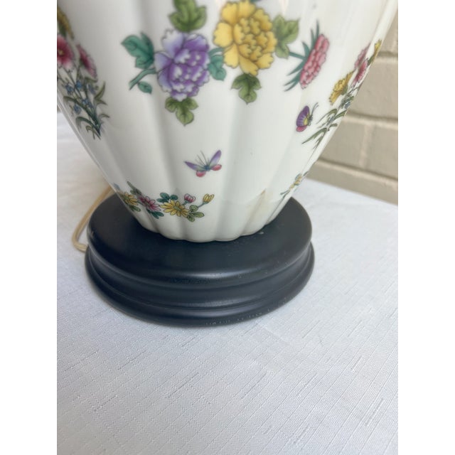 Vintage Limoge Style Porcelain Ginger Jar Table Lamp For Sale - Image 9 of 12