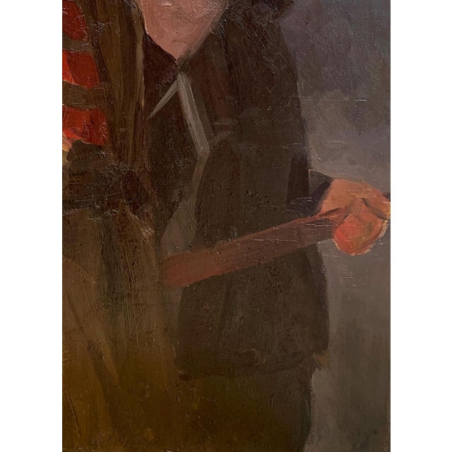 1960s Soviet Art Battle Painting, Ukrainian Artist, 1960s Oil on Canvas 120-90 For Sale - Image 5 of 6