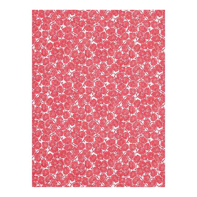 Sample - The House of Scalamandré May Fabric, Red For Sale