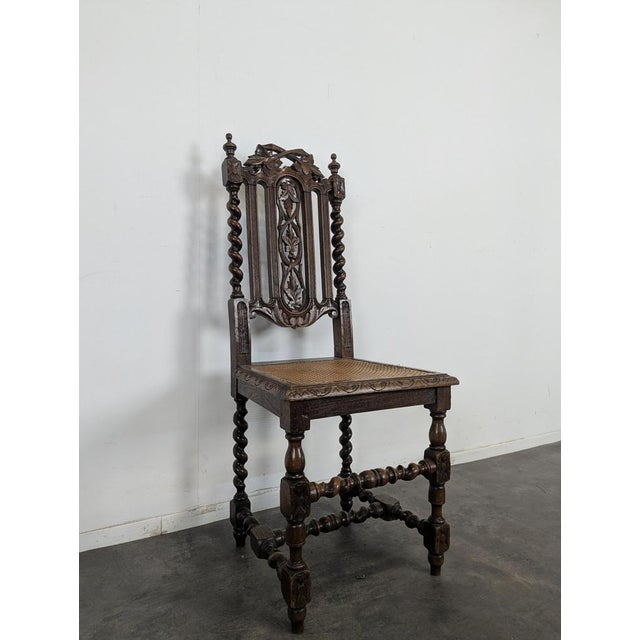 Louis XIII Chairs in Wood, Set of 4 For Sale - Image 10 of 12