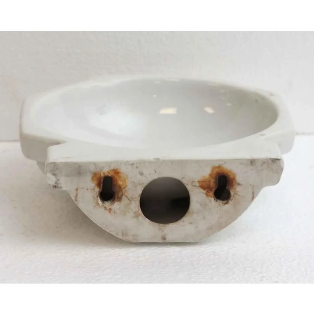 Mid 20th Century Wall Mount White Ceramic Sponge Dish For Sale - Image 6 of 6