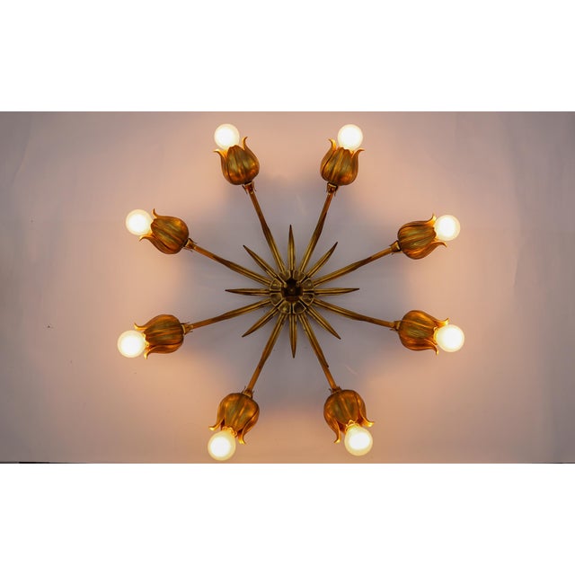 Handcrafted by koch söhne, munich germany. a very great form language. Beautifully elaborated flowers, very harmonious in...