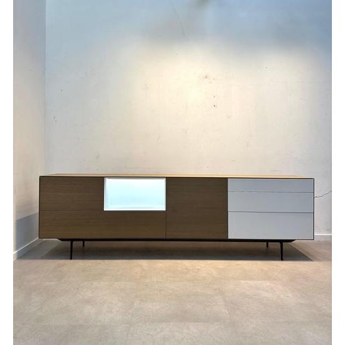 Wood Vintage Bloom Oak Sideboard For Sale - Image 7 of 7