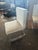 Textile Mid‑Century Lucite Base Dining Chairs – Set of 4 Modern Upholstered Cantilever Chairs For Sale - Image 7 of 9