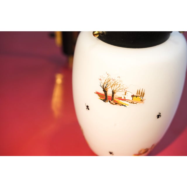 Stilnovo Chinese 3-Light Chandelie from Stilnovor, Italy, 1960s For Sale - Image 4 of 6