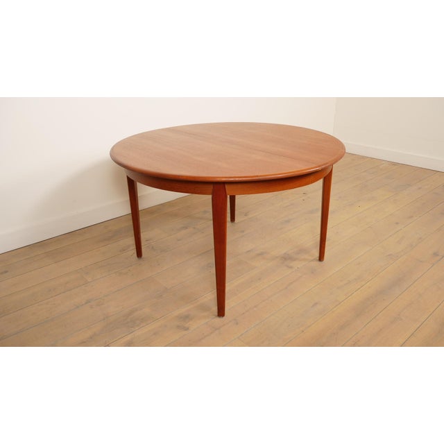 Vintage Teak Dining Table, 1950s For Sale - Image 9 of 12