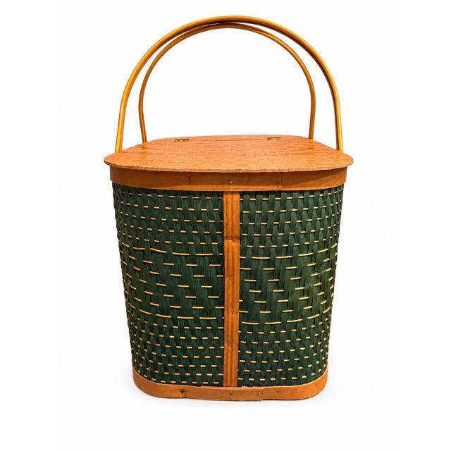 Maker: Hawkeye by Burlington Manufacturer: Burlington Basket Company, Burlington, Iowa Period: Circa 1960s Style: Mid-...