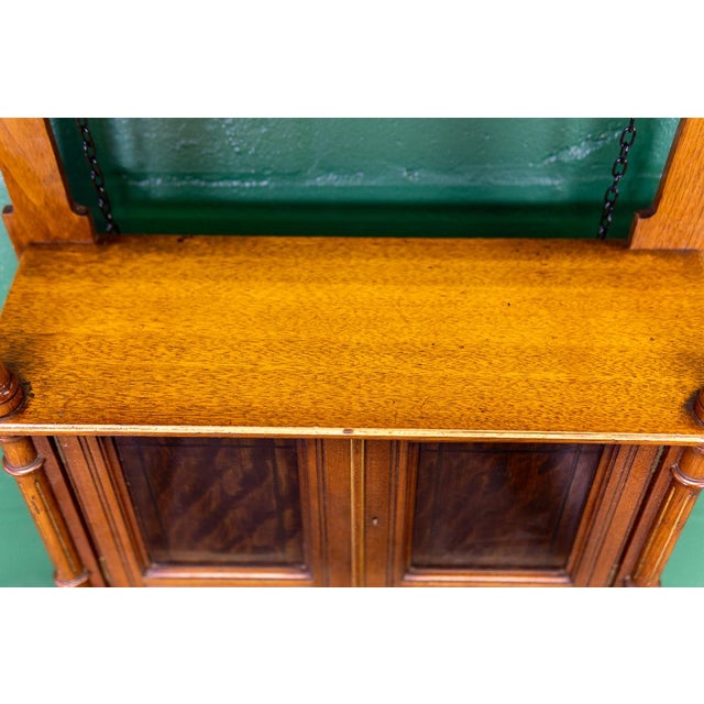 Late 19th Century English Victorian Hanging Mahogany Cabinet With Gilt Details For Sale - Image 15 of 16
