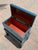 Coastal Somerset Bay Blue Storage Box on Stand For Sale - Image 3 of 6