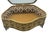 Large Antique Gilt Metal Jewelry Casket Beveled Glass Rococo Floral Box C1900 For Sale - Image 9 of 14