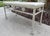 Hollywood Regency Vintage Palm Beach Scallop Shell Motif Upholstered Bench For Sale - Image 3 of 12