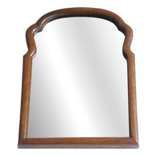 Antique Dutch Scalloped Beveled Mirror For Sale
