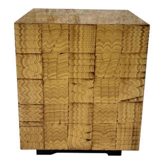 1970s Painted Patchwork Side Table For Sale