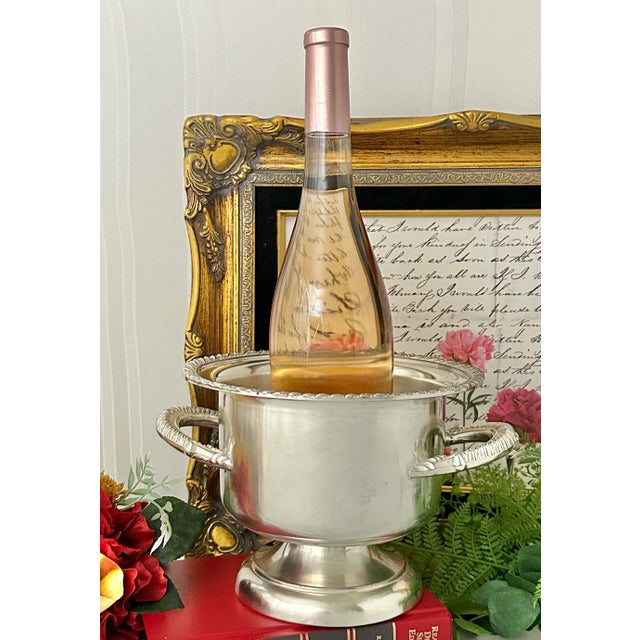 Antique Hartford Silver Co 1900's Silver Plated Wine Chiller / Champagne Bucket For Sale - Image 11 of 11