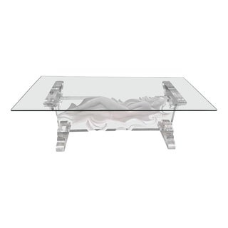 Acrylic Coffee Table from Fabian Art, 1980s For Sale