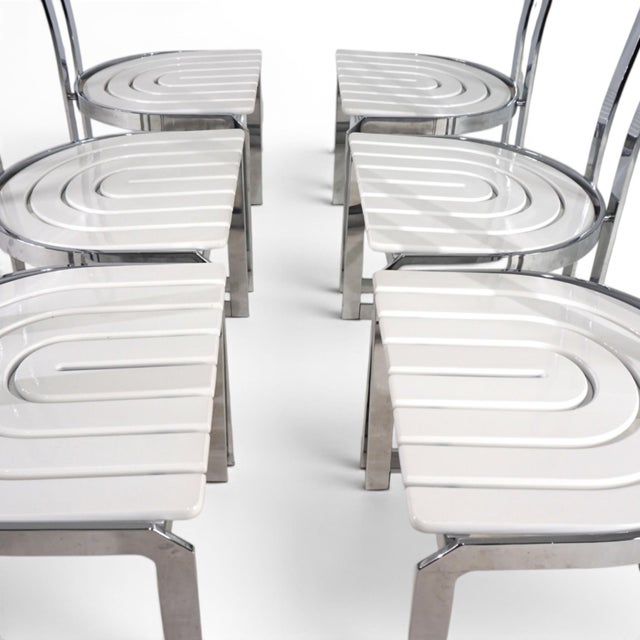1980s Postmodern Allmilmö Dining Chairs, 1980, Set of 6 For Sale - Image 5 of 18