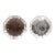 Pair of Vintage 1.375 In. Faceted Clear Glass Cabinet Knobs For Sale