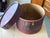 Mid 19th Century Red Antique Original Wooden Chinese Handpainted Hat Box / Basket For Sale - Image 5 of 7