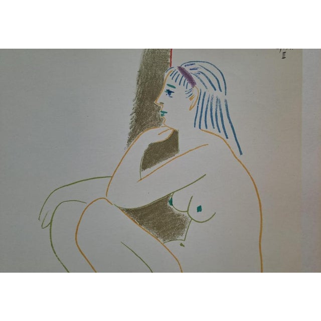 Pablo Picasso (1881-1973) The Naked Woman and the Masked Man, 1954 Color lithograph on thick paper Dated in the plate but...