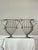 Brown Antique Large Neoclassical Style Wrought Iron Urn Form Demilune Wall Planters, Pair For Sale - Image 8 of 16