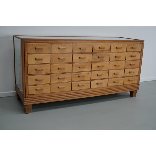 British Maple and Oak Haberdashery Cabinet or Shop Counter, 1930s For Sale - Image 13 of 18