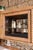 Wood Art Deco Walnut Display Cabinet with Carved Decorations and Brass Details, 1930s For Sale - Image 7 of 11