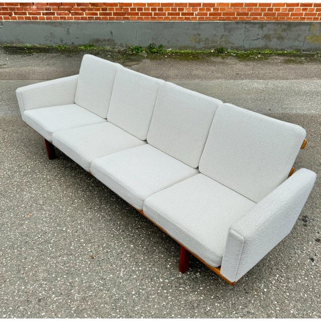 Model GE-236 4-Seater Sofa by Hans J. Wegner for Getama, Denmark, 1960s For Sale - Image 3 of 18