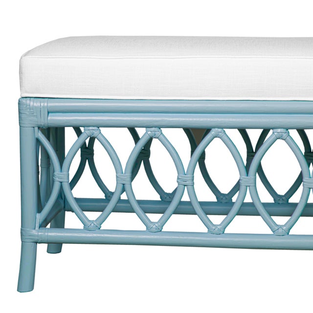 David Francis Lillian Bench - Pool Blue For Sale - Image 4 of 8