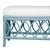 David Francis Lillian Bench - Pool Blue For Sale - Image 4 of 8
