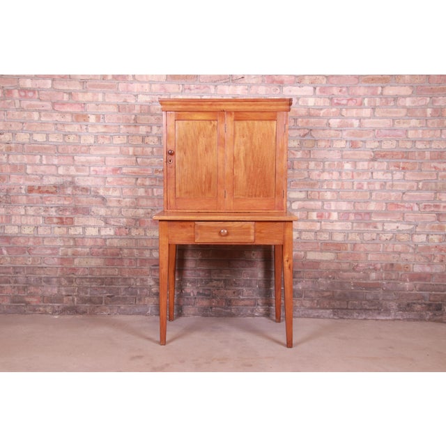Antique Pine Postmaster Desk With Fitted Interior, Circa 1840s Chairish