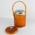Mid-Century Modern Christofle Chrome and Red Tea Amber Lucite Barware Ice Bucket, circa 1970 For Sale - Image 3 of 15