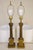 Large Pair Westwood Neoclassical Hollywood Regency Corinthan Column Bronzed Brass Table Lamps 1960's Tony Paul For Sale - Image 9 of 10