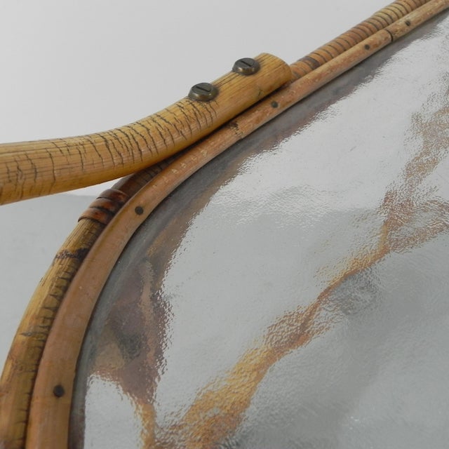 Bamboo Rattan Serving Trolley on Castors, 1950s For Sale - Image 15 of 18