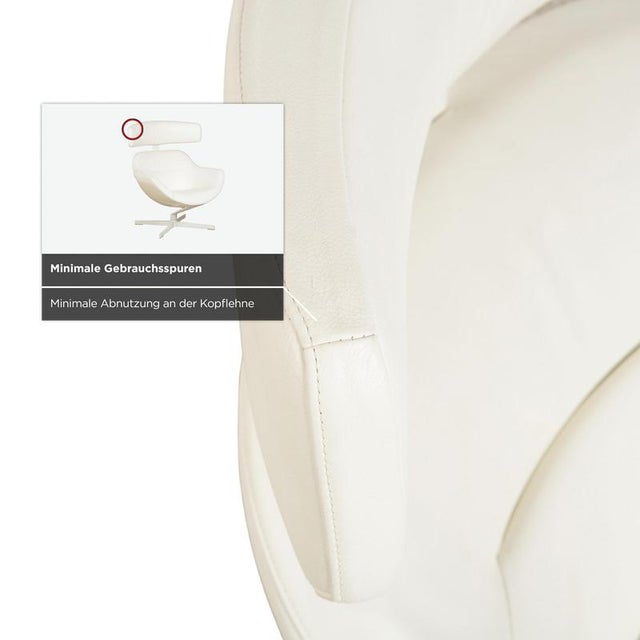 Set of Auckland Leather Chair with Footstool from Cassina For Sale - Image 10 of 18