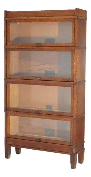 Antique Arts & Crafts Globe Wernicke Stack Oak Barrister Bookcase, C1910