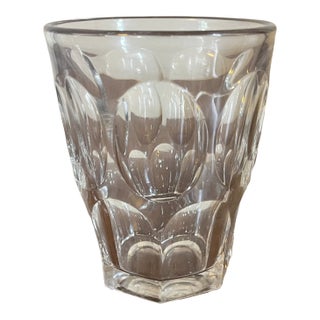 Large Antique Mid 19th Century American Classical Ashburton Flint Glass Whiskey Tumbler or Flip, Circa 1850 For Sale