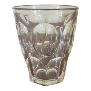 Large Antique Mid 19th Century American Classical Ashburton Flint Glass Whiskey Tumbler or Flip, Circa 1850