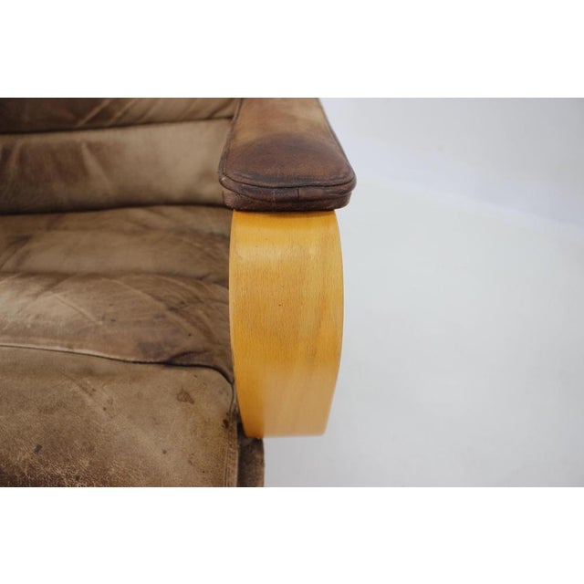 Set of Contino Leather Armachair attributed to Yngve Ekström, Sweden, 1970s For Sale - Image 14 of 18