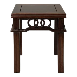 5" X 6.5" Brown Double Coins Pattern Square Display Stand Easel
